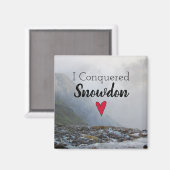 Wales veroverde Snowdon Landscape Welsh Stream Magneet (Voorkant / Achterkant)