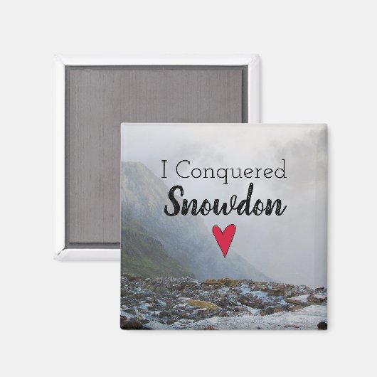 Wales veroverde Snowdon Landscape Welsh Stream Magneet (Voorkant / Achterkant)