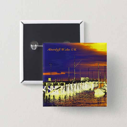 WALES VIERKANTE BUTTON 5,1 CM (Voorkant /achterkant)