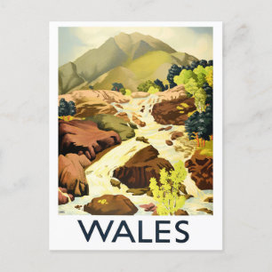 Wales vintage-Briefkaart Briefkaart