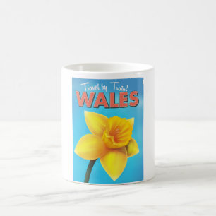 Wales vintage-poster koffiemok