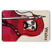 Wales vintage-poster magneet (Horizontaal)