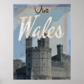Wales Vintage-poster Poster (Voorkant)