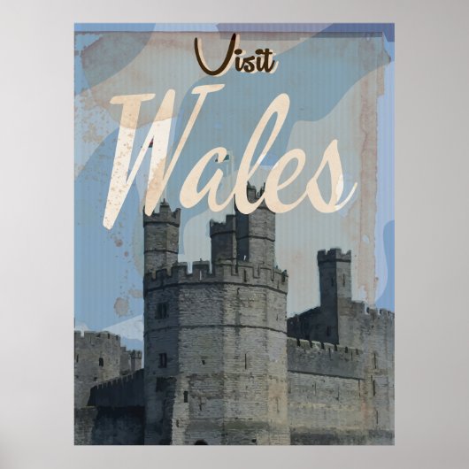 Wales Vintage-poster Poster (Voorkant)