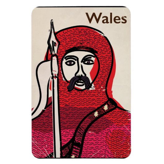 Wales vintage reisposter magneet (Verticaal)