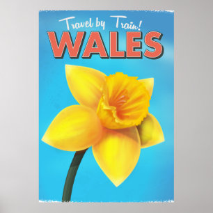 Wales vintage reisposter poster