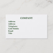 WALES VISITEKAARTJE (Achterkant)