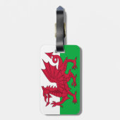 Wales vlag bagagelabel (Achterkant verticaal)