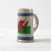 wales vlag bierpul (Voorkant rechts)