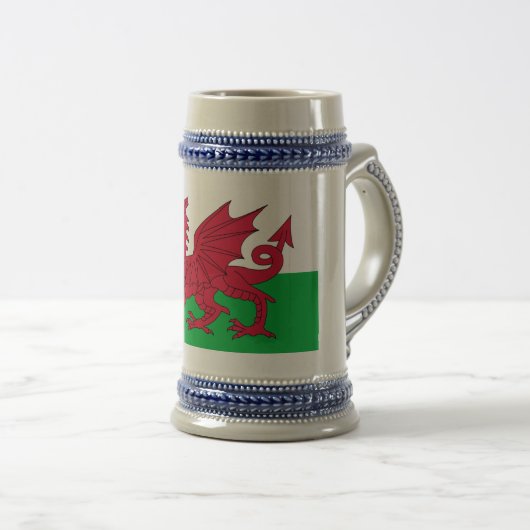 wales vlag bierpul (Voorkant rechts)