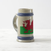 wales vlag bierpul (Voorkant links)