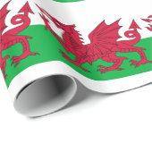 wales vlag cadeaupapier (Rol Hoek)