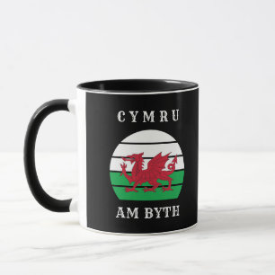 Wales Vlag Cymru Am Byth Trots om Welsh te zijn Mok
