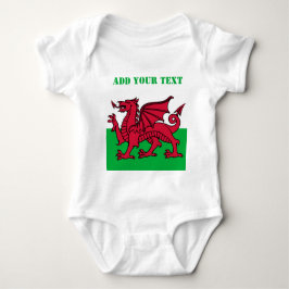 Wales vlag Dragon England British Red Cardiff Romper