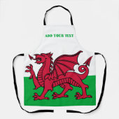 Wales vlag Dragon England British Red Cardiff Schort (Voorkant)