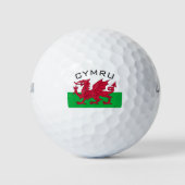 wales vlag golfballen (Voorkant)