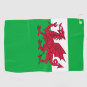 wales vlag golfhanddoek (Horizontaal)