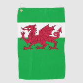 wales vlag golfhanddoek (Voorkant)