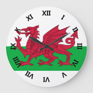 wales vlag grote klok