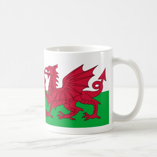 Wales vlag koffiemok (Rechts)