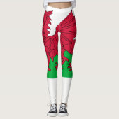 Wales vlag leggings (Voorkant)