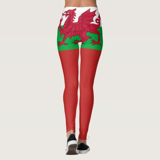 Wales vlag leggings (Achterkant)