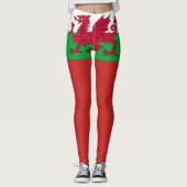 Wales vlag leggings (Voorkant)