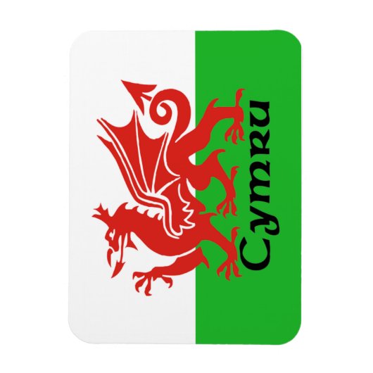 Wales Vlag Magneet (Verticaal)