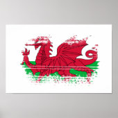 Wales vlag poster (Voorkant)