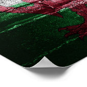 Wales-vlag Poster (Hoek)