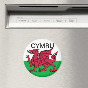 Wales Vlag Rode draak Cymru Reizen Magneet
