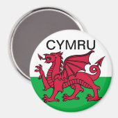 Wales Vlag Rode draak Cymru Reizen Magneet (Voorkant / Achterkant)