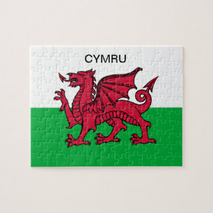 Wales Vlag Rode draak Cymru Sports Welsh Legpuzzel