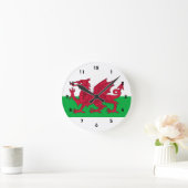 wales vlag ronde klok (Huis)