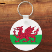 wales vlag sleutelhanger (Voorkant)