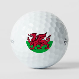 Wales Vlag Welsh Football Voetbal Patriottisch Rei Golfballen