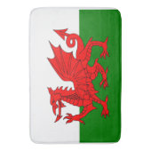 Wales vlag Welsh red dragon Badmat (Voorkant Verticaal)