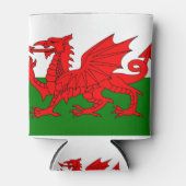 Wales vlag Welsh red dragon Blikjeskoeler (Voorkant)