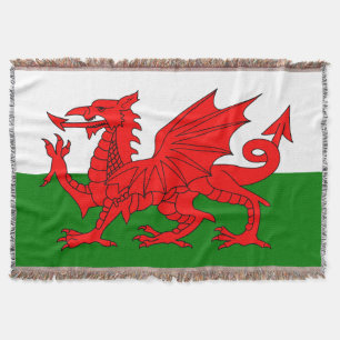 Wales vlag Welsh red dragon Deken