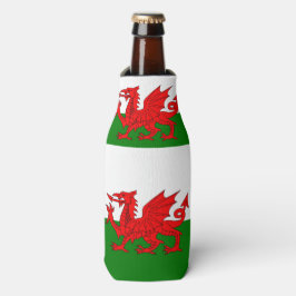 Wales vlag Welsh red dragon Flesjeskoeler