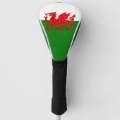 Wales vlag Welsh red dragon Golfheadcover (Voorkant)