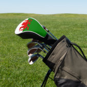 Wales vlag Welsh red dragon Golfheadcover (Insitu)