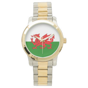 Wales vlag Welsh red dragon Horloge