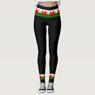 Wales vlag Welsh red dragon Leggings