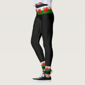 Wales vlag Welsh red dragon Leggings (Links)