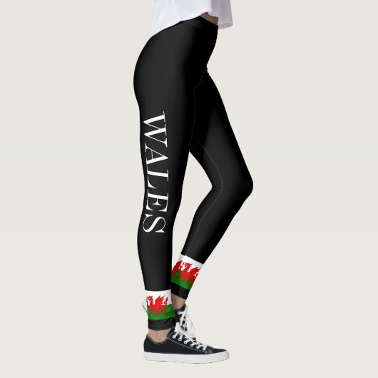 Wales vlag Welsh red dragon Leggings (Rechts)