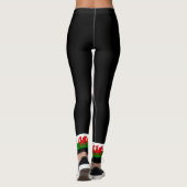 Wales vlag Welsh red dragon Leggings (Achterkant)