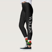 Wales vlag Welsh red dragon Leggings (Links)