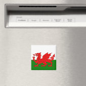 Wales vlag Welsh red dragon Magneet (Insitu (Vaatwasser))