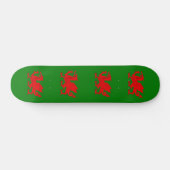 Wales vlag Welsh red dragon Persoonlijk Skateboard (Horizontaal)